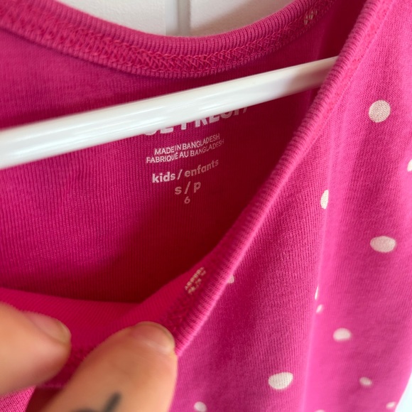 Joe Fresh pink polka dot tank - Picture 2 of 2